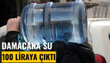 İstanbul'da damacana su 100 liraya çıktı