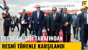 Cumhurbaşkanı Erdoğan, Sisi tarafından resmi törenle karşılandı