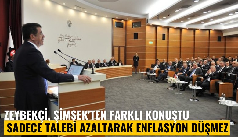 Zeybekçi, Şimşek'ten farklı konuştu: Sadece talebi azaltarak enflasyon düşmez