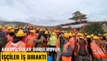 Akkuyu sular durulmuyor: İşçiler iş bıraktı