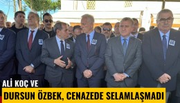 Ali Koç ve Dursun Özbek cenazede selamlaşmadı