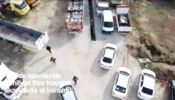 46 ilde kaçak akaryakıtçılara operasyon: 1 milyon litre yakıta el konuldu