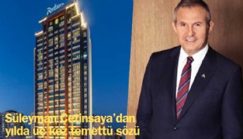 Avrupakent GYO patronu Süleyman Çetinsaya'dan yılda üç kez temettü sözü