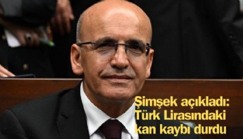 Bakan Şimşek açıkladı: Türk Lirası'nda kan kaybı durdu