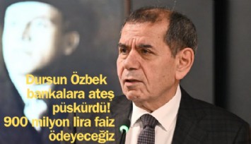 Dursun Özbek bankalara ateş püskürdü: Bankalara 900 milyon Lira faiz ödeyeceğiz