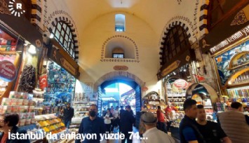 Enflasyonun öncü göstergesi: İstanbul'da enflasyon yüzde 74