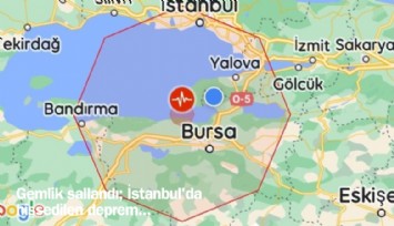 Gemlik sallandı, İstanbul'da hissedilen deprem