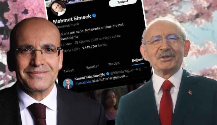 Kılıçdaroğlu'nun paylaşımını beğenen Mehmet Şimşek'ten açıklama