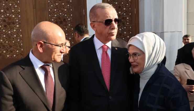 Erdoğan ve Şimşek külliye açılışında buluştu