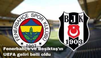 Fenerbahçe ve Beşiktaş'ın UEFA Avrupa Konferans Ligi geliri belli oldu