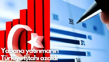 Yabancı yatırımcının Türkiye iştahı azaldı
