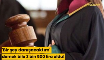 'Bir şey danışacaktım' demek bile 3 bin 500 lira oldu!