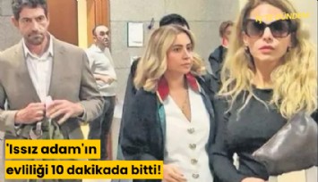 'Issız adam'ın evliliği 10 dakikada bitti!