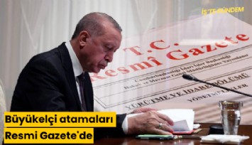 Büyükelçi atamaları Resmi Gazete'de