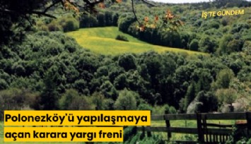 Polonezköy'ü yapılaşmaya açan karara yargı freni