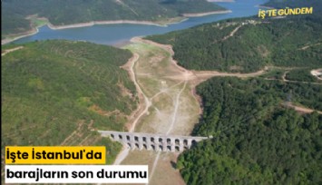 İşte İstanbul'da barajların son durumu