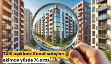 TÜİK açıkladı: Konut satışları ekimde yüzde 76 arttı