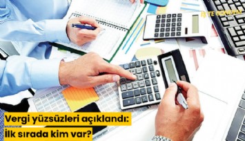 Vergi yüzsüzleri açıklandı: İlk sırada kim var?