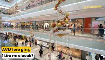 AVM'lere giriş 1 Lira mı olacak?