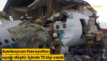Azerbaycan Havayolları uçağı düştü: İçinde 72 kişi vardı