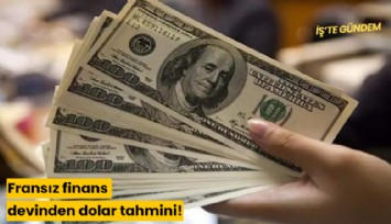 Fransız finans devinden dolar tahmini!