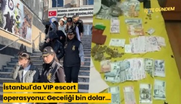 İstanbul'da VIP escort operasyonu: Geceliği bin dolar...