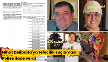 Nihat Delibalta'ya tefecilik suçlaması: Polise ifade verdi