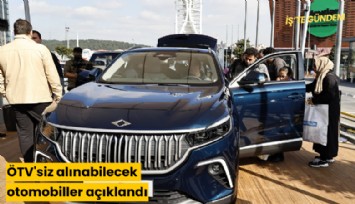 ÖTV'siz alınabilecek otomobiller açıklandı