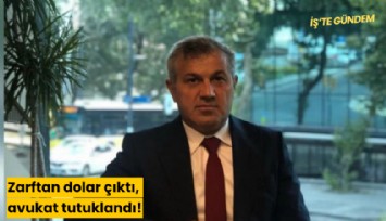 Zarftan dolar çıktı, avukat tutuklandı!