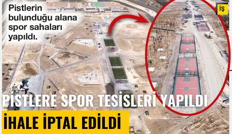 Pistlere spor tesisleri yapıldı, Atatürk Havalimanı Millet Bahçesi ihalesi iptal edildi