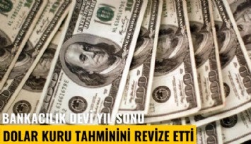 Bankacılık devi yıl sonu dolar kuru tahminini revize etti