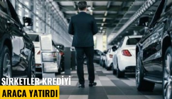 Şirketler krediyi araca yatırdı