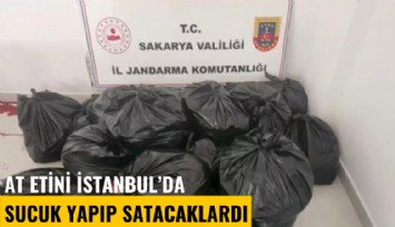 Yakalanmasalardı at etini İstanbul'da sucuk yapıp satacaklardı