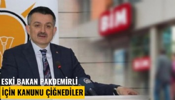 Eski bakan Pakdemirli için kanunu çiğnediler