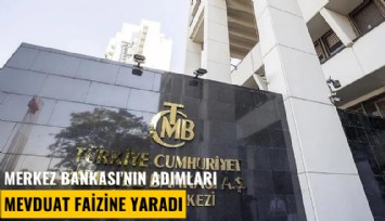 Merkez Bankası'nın adımları mevduat faizine yaradı