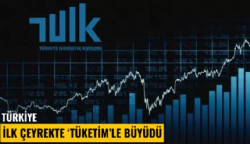 Türkiye ilk çeyrekte 'tüketim'le büyüdü