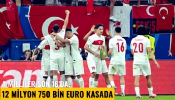 A Milliler son 16'da, 12 milyon 750 bin euro kasada