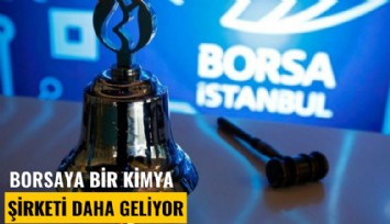 Borsaya bir kimya şirketi daha geliyor
