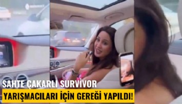 Sahte çakarlı Survivor yarışmacıları için gereği yapıldı!