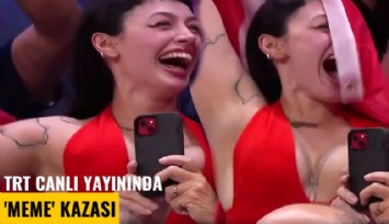 TRT canlı yayınında 'Meme' kazası