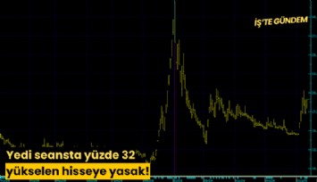 Yedi seansta yüzde 32 yükselen hisseye yasak!