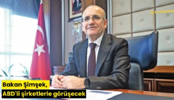 Bakan Şimşek, ABD'li şirketlerle görüşecek
