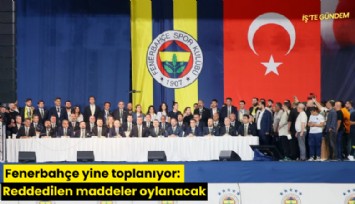 Fenerbahçe yine toplanıyor: Olağanüstü maddeler oylanacak