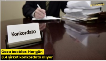 Gaza bastılar: Her gün 8.4 şirket konkordato alıyor