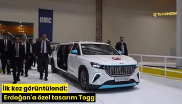 İlk kez görüntülendi: Erdoğan'a özel tasarım Togg
