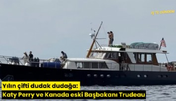 Yılın çifti dudak dudağa: Katy Perry ve Kanada eski Başbakanı Trudeau