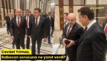 Cevdet Yılmaz, Babacan sorusuna ne yanıt verdi?
