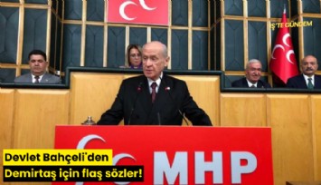 Devlet Bahçeli'den Demirtaş için flaş sözler!