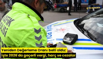 Yeniden Değerleme Oranı belli oldu: İşte 2026'da geçerli vergi, harç ve cezalar