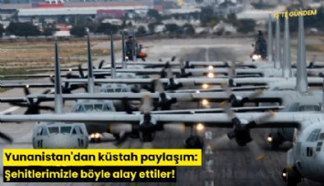 Yunanistan'dan küstah paylaşım: Şehitlerimizle böyle alay ettiler!